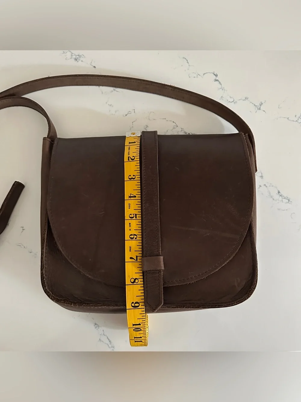 ABLE | The Tirhas Saddlebag Brown Leather Crossbody